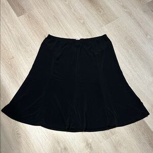 Just My Size Plus Size Stretchy Basic A-Line Black Skirt Sz 3x